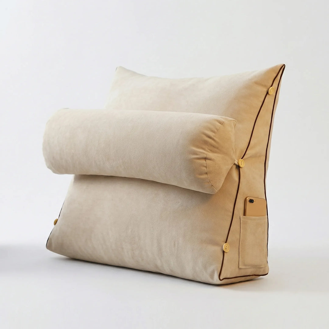 Premium large wedge backrest pillow, ideal for home comfort, reading, and full body relaxation.