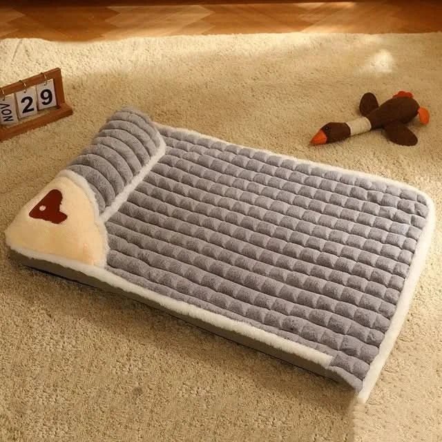 Premium washable dog bed, soft & orthopedic for pet comfort. Features a durable, removable cover for easy care.