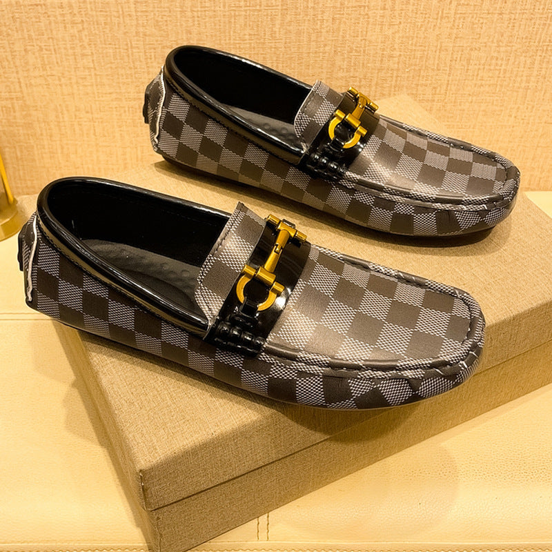 White men's slip-on loafers. Stylish & comfortable casual footwear, perfect for everyday wear.