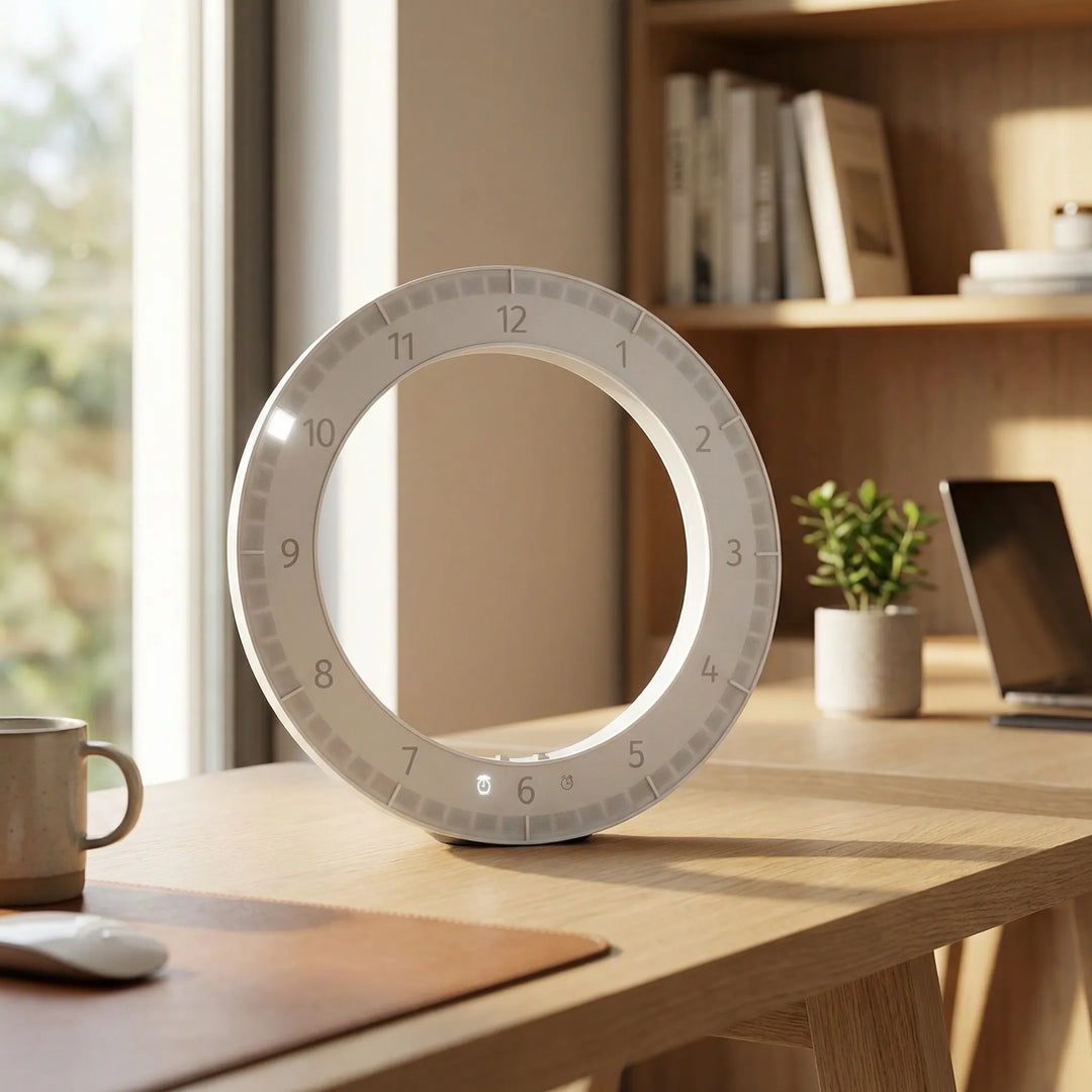 Modern LED digital wall clock with clear time display, perfect for contemporary home decor.
