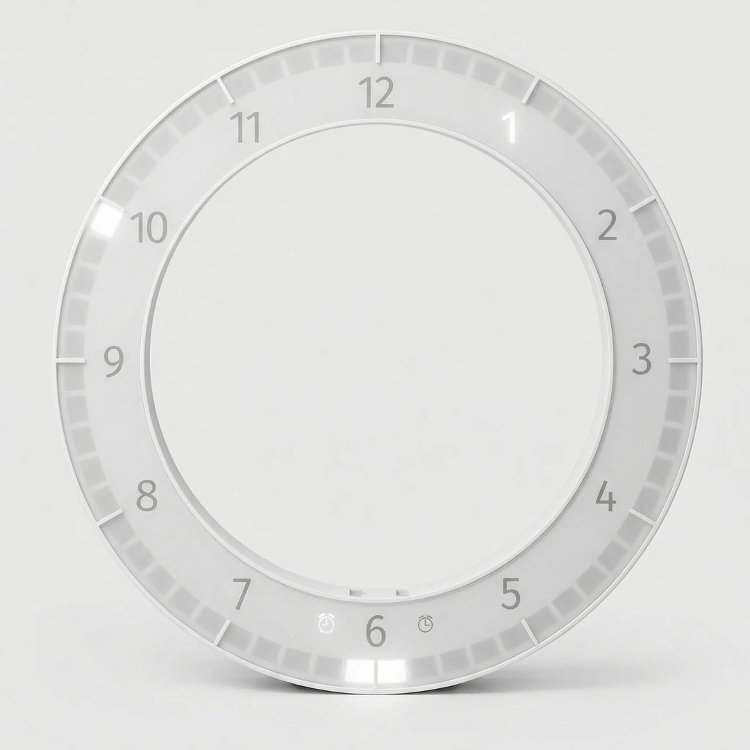 Sleek contemporary LED digital wall clock, a stylish timepiece for any modern home or office.