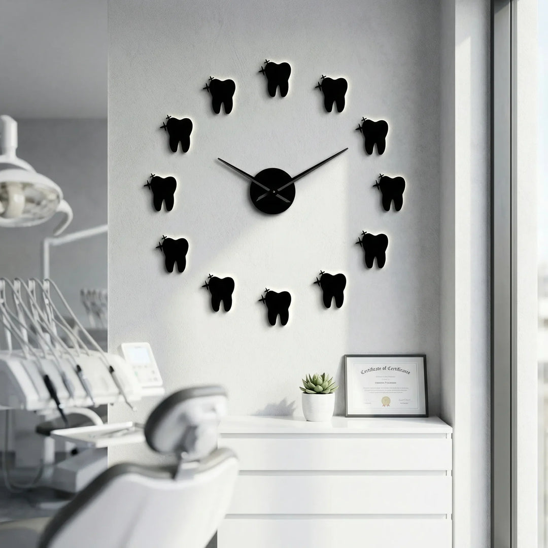Modern decorative mirror wall clock with silent mechanism, perfect for home or office decor.