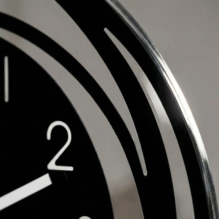 Stylish silent round wall clock, a minimalist and modern statement piece for any room's decor.
