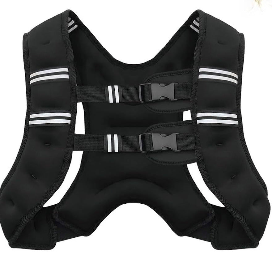 Unisex Neoprene Adjustable Weighted Vest with Reflective Stripes
