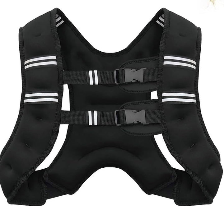 Unisex Neoprene Adjustable Weighted Vest with Reflective Stripes