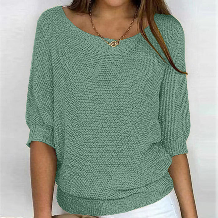 Cozy women's pullover sweater, a soft knit for everyday fall & winter comfort.