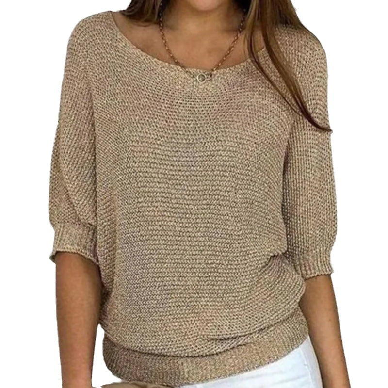 Women's cozy comfort pullover sweater in a soft knit, ideal for everyday wear.