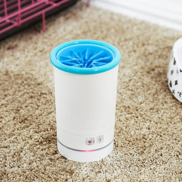 Solve muddy paw problems with this automatic pet paw cleaner for dogs & cats. Rechargeable for convenient use.