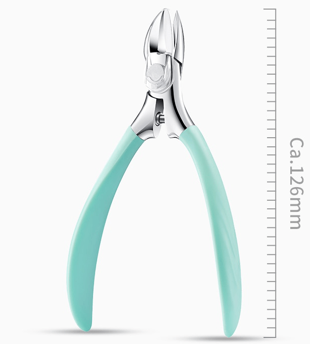 Anti-splash professional toenail clippers for senior care, precise pedicure tool for thick and ingrown nails.