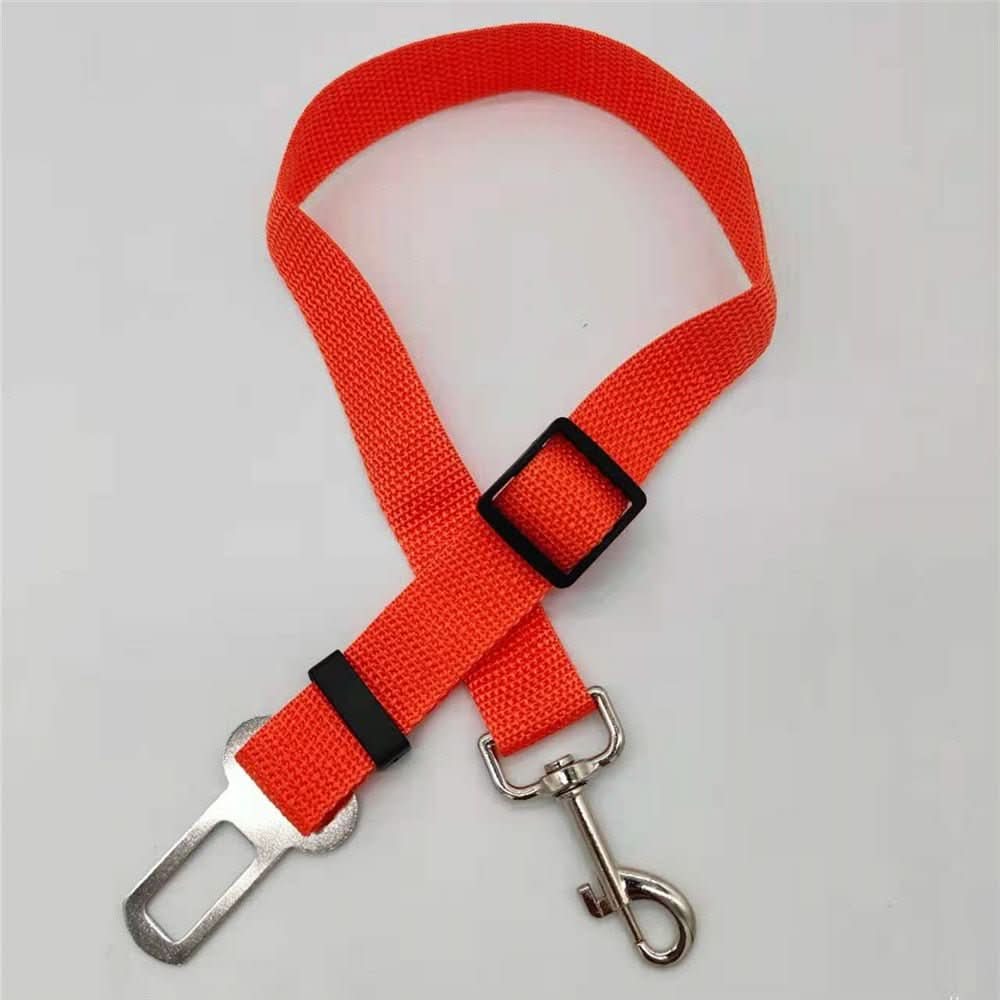Essential dog car seatbelt for safe pet travel. Adjustable vehicle restraint ensures secure and comfortable road trips.