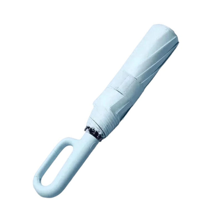 High-quality canopy of automatic travel umbrella, water-resistant & UV protective fabric, windproof design.