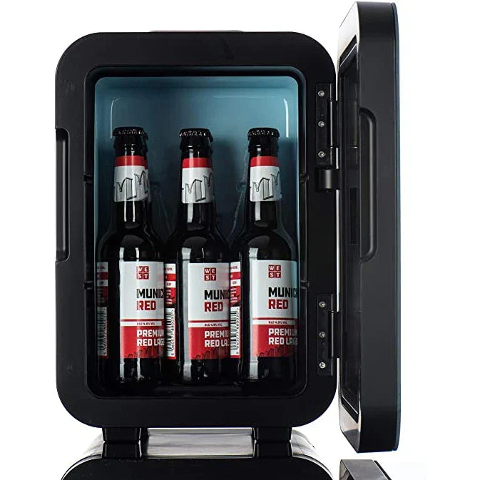 Stylish Tavvitaimp18 mini skincare fridge, 4-quart cosmetic cooler for serums, masks & beauty essentials.