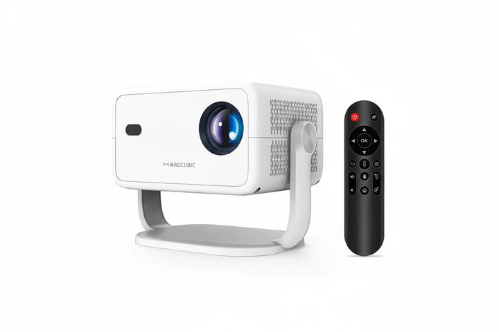 Smart 1080P Projector with Android 11 OS & WiFi 6. Perfect for immersive home cinema, gaming, and entertainment.