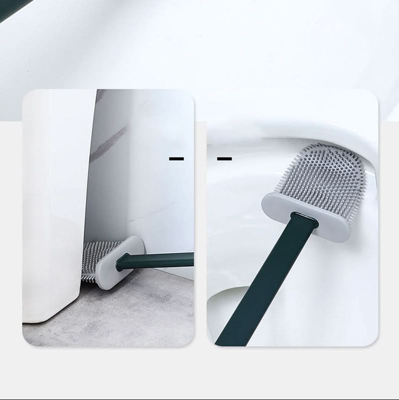 Advanced flexible silicone toilet brush offers superior, hygienic deep cleaning compared to traditional bristle brushes.