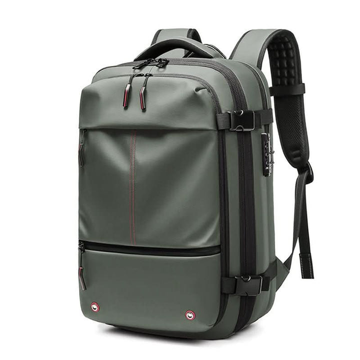 Water-repellent commuter backpack with smart organization for school, work, and efficient travel.