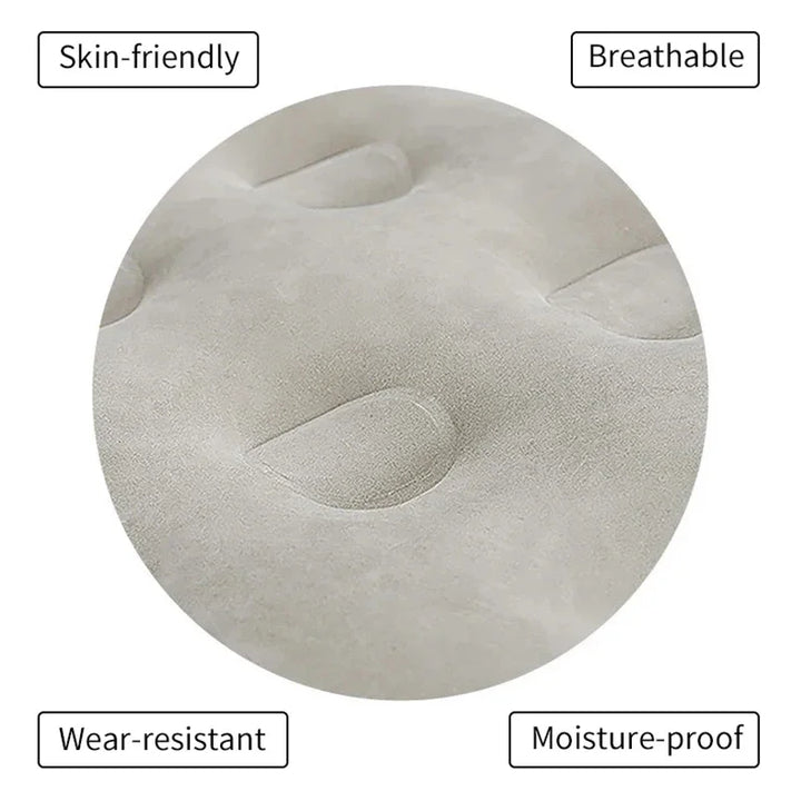 Outdoor gear: Self-inflating double air bed with integrated pump, perfect travel mattress for adventurers.