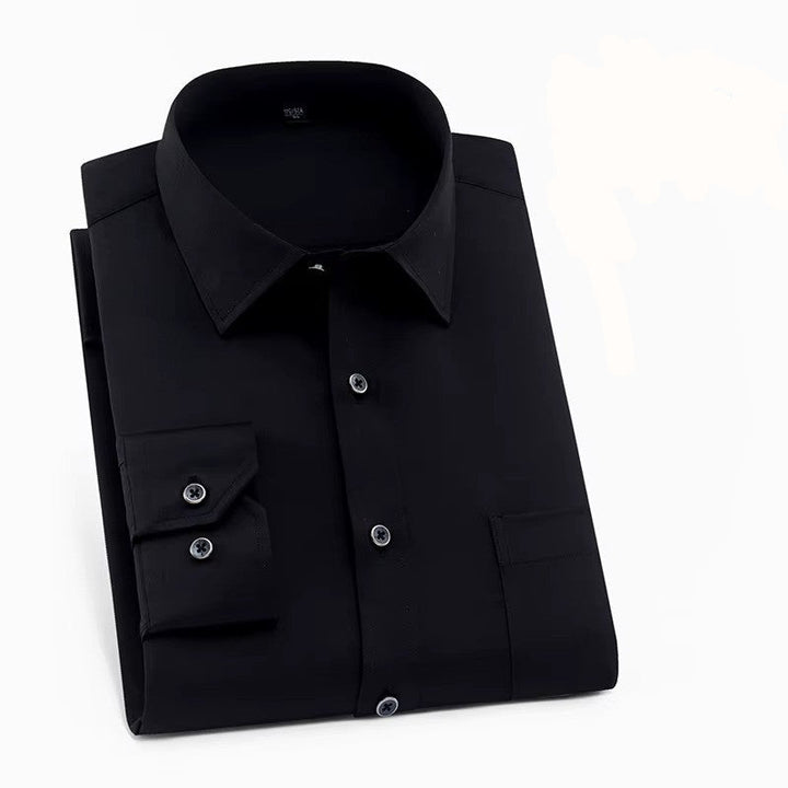 Men's smart casual button-down shirt, classic fit. Versatile for office, formal wear, or everyday style.