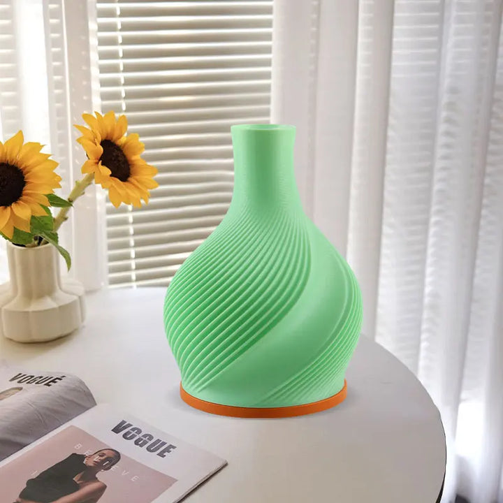 Stylish USB LED vase lamp, perfect for contemporary home decor, offering adjustable and ambient lighting.