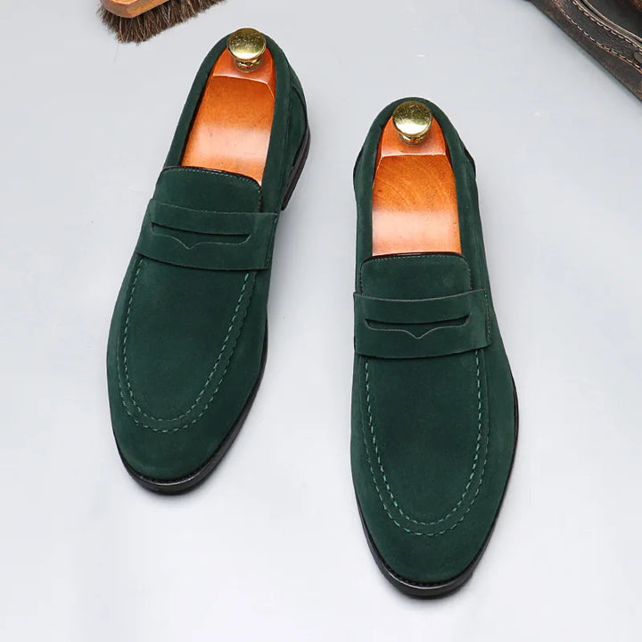 Black Tuscany slip-on loafers for men. Classic, stylish & comfortable casual or dress footwear.