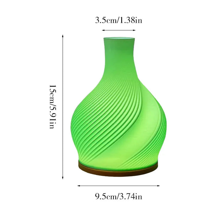 Sleek modern LED vase table lamp, an elegant piece for contemporary home decor and lighting.