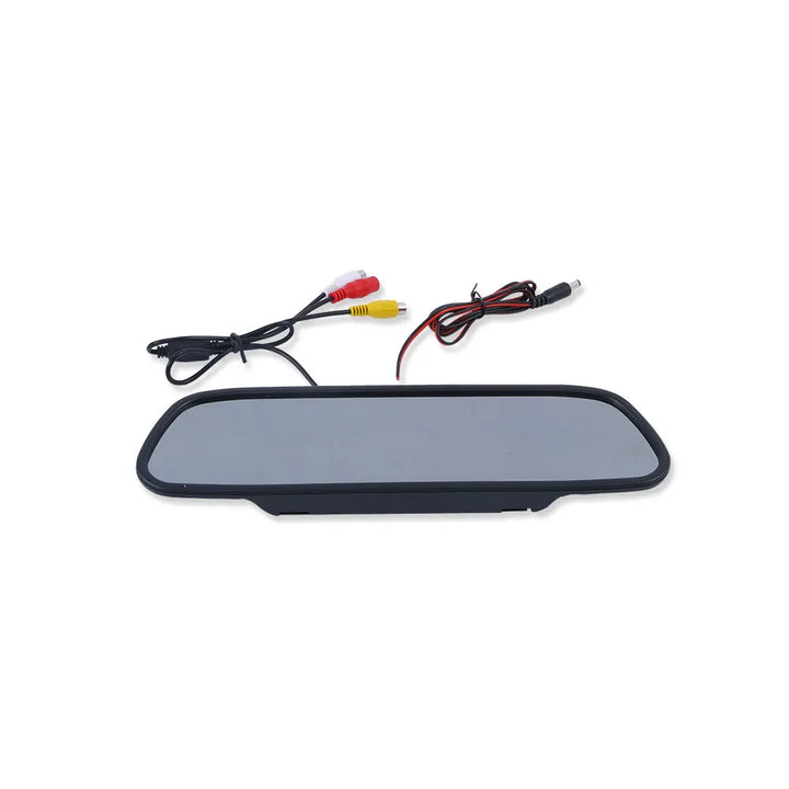 5-inch vehicle camera dash display with dual input for two cameras. Essential auto safety electronics.