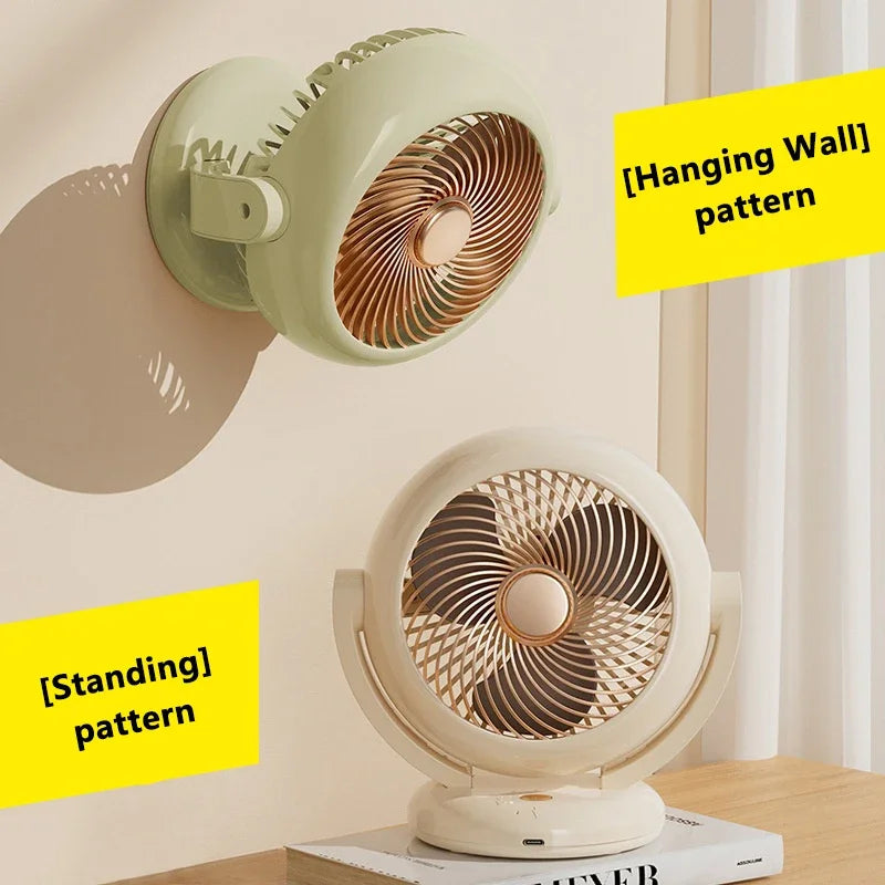 Adjustable portable mini fan, rechargeable for personalized cooling. Perfect quiet desk fan or handheld travel fan.