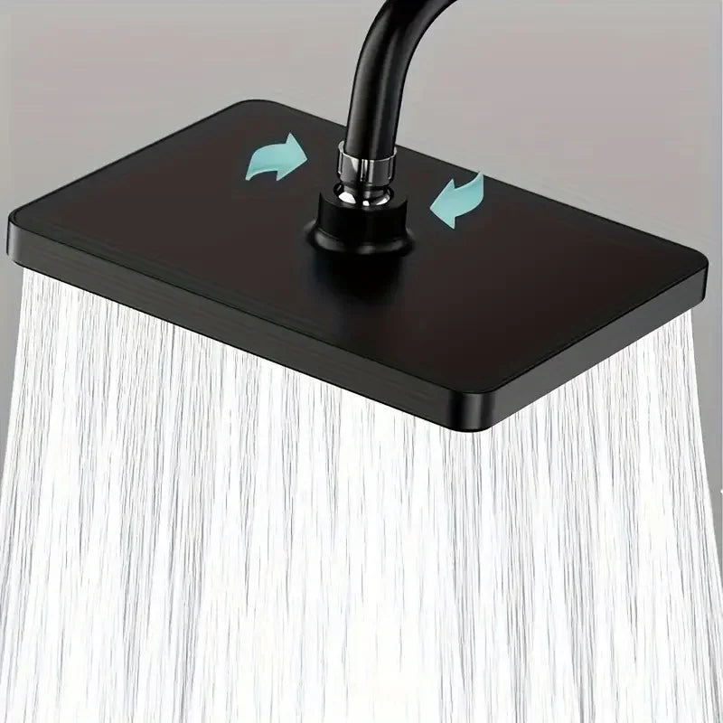 Durable 10-inch overhead shower head, perfect for bathroom renovation with strong, enhanced water flow.