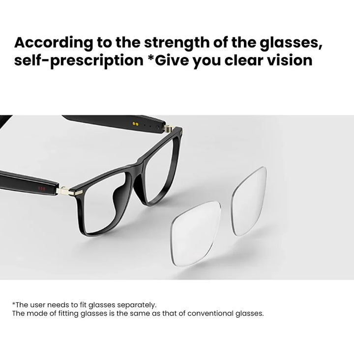 Men's polarized sunglasses with blue light protection. Smart audio features, waterproof design, ideal outdoor tech accessory.