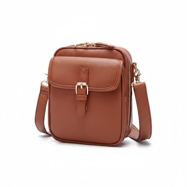 Organized unisex compact anti-theft bag. Multi-compartment crossbody for secure storage of essentials.