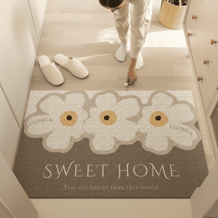 Stylish indoor entryway doormat. Non-slip & washable entrance mat, perfect for high traffic home decor.