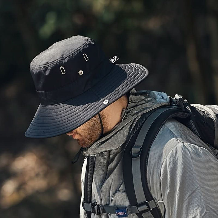 Lightweight, breathable unisex travel hat with wide brim. Provides ultimate UV protection for summer adventures.