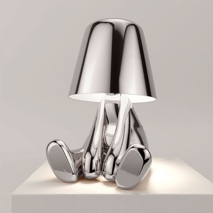 Functional modern LED desk lamp, dimmable for optimal task lighting and ambiance.