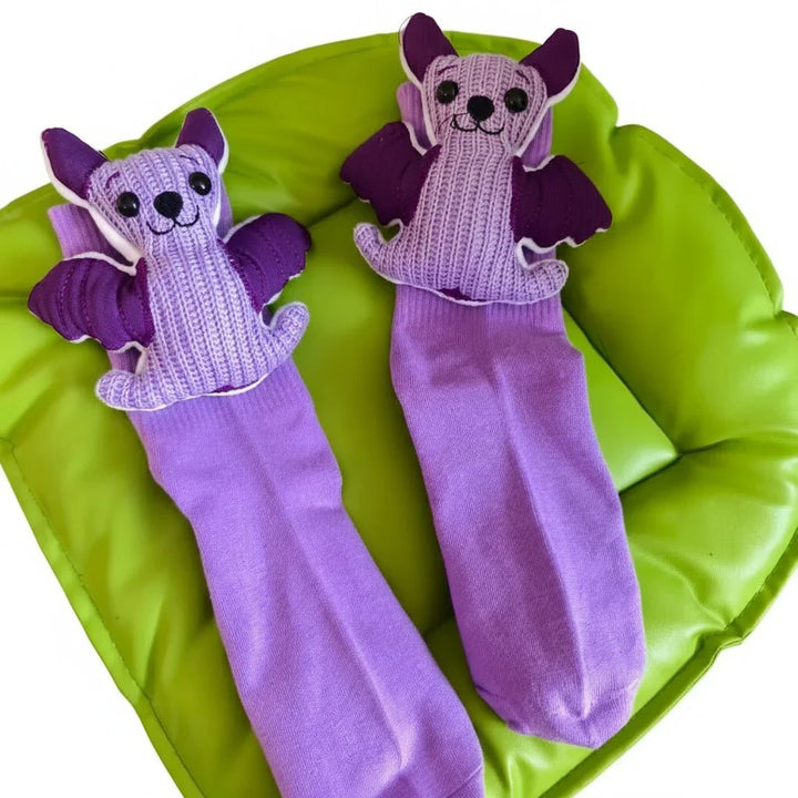Novelty 3D animal design house socks, super fluffy, unisex, and equipped with a durable non-slip sole.