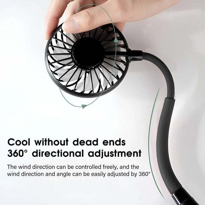 Pink mini travel fan with 3 speeds, a cute and effective personal cooling device.