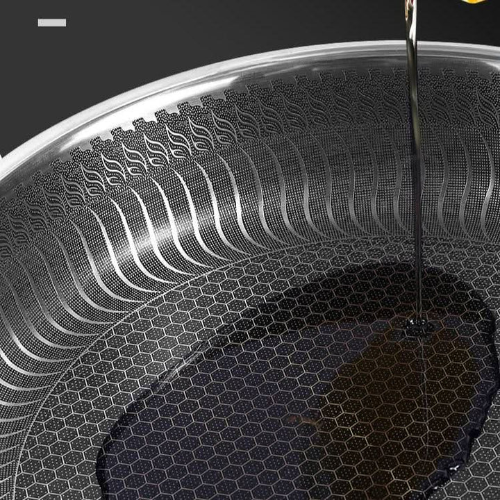 Versatile stainless steel frying pan, ideal for home chefs, induction cooktops, and oven-safe recipes.