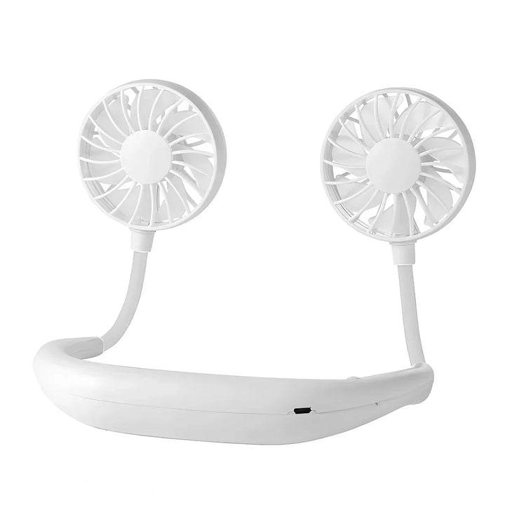 Compact handheld travel fan, black, with 3 speeds for powerful, personal, and portable cooling.