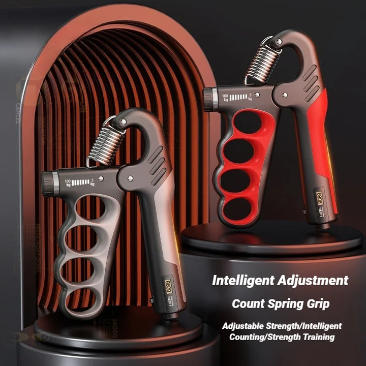 Adjustable resistance hand exerciser, ideal for strength training, rehabilitation, and forearm workouts.