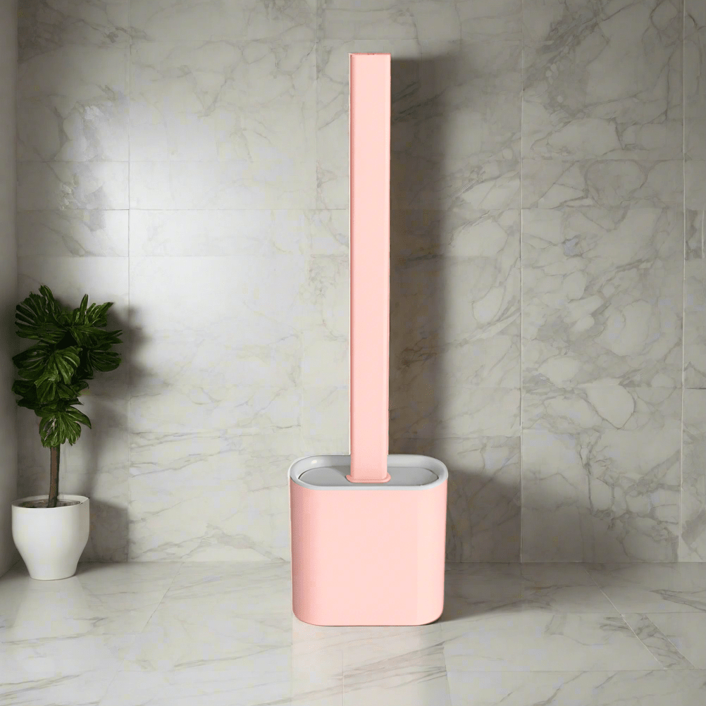 Durable, non-stick silicone toilet brush for flexible and hygienic deep cleaning, a modern home essential.