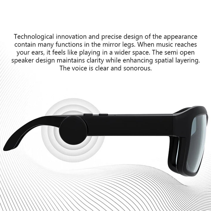 Bluetooth smart sunglasses: enjoy wireless music, take hands-free calls, and protect eyes outdoors.