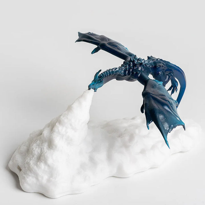 Unisex 3D dragon LED night lamp with USB rechargeable glow. Perfect fantasy decor for kids.