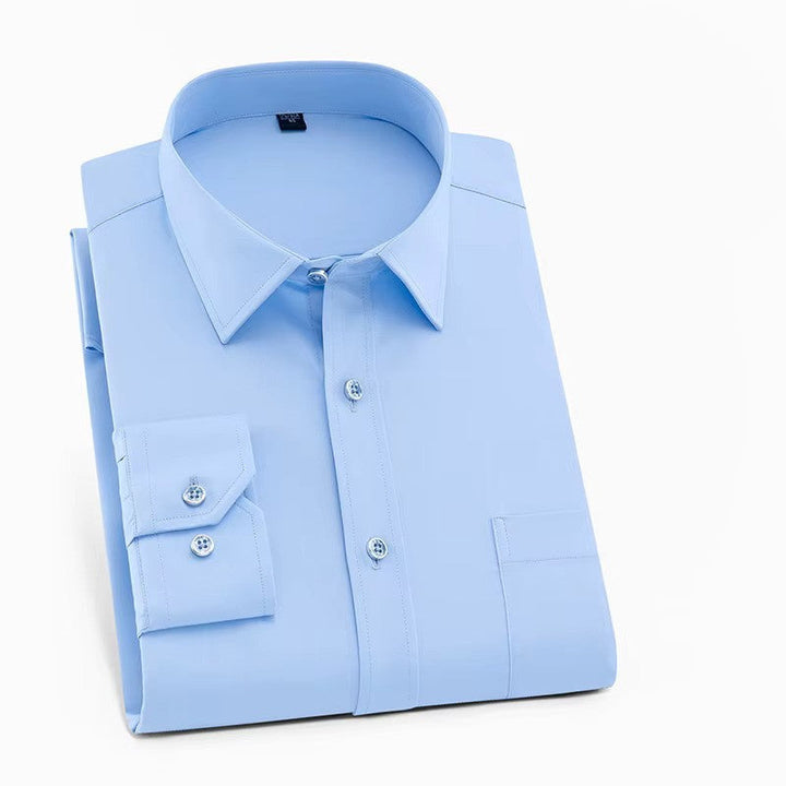 Comfortable men's classic fit smart casual shirt. A versatile long-sleeve button-front top for everyday fashion.