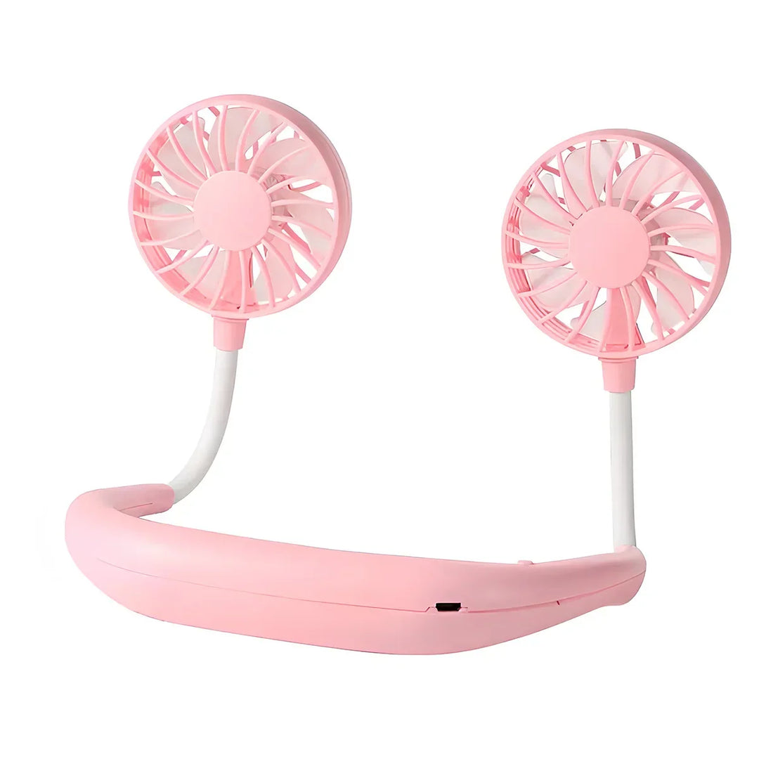 Mini portable fan, a summer essential for instant personal cooling with 3 adjustable speeds.
