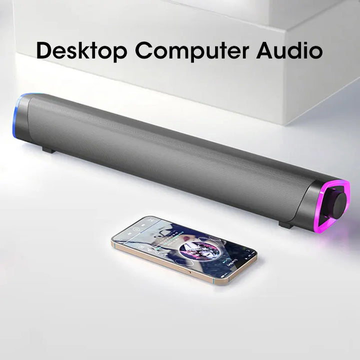Versatile Tavvitaimp18 Bluetooth speaker bar, enhancing stereo sound for all your PC and laptop audio needs.