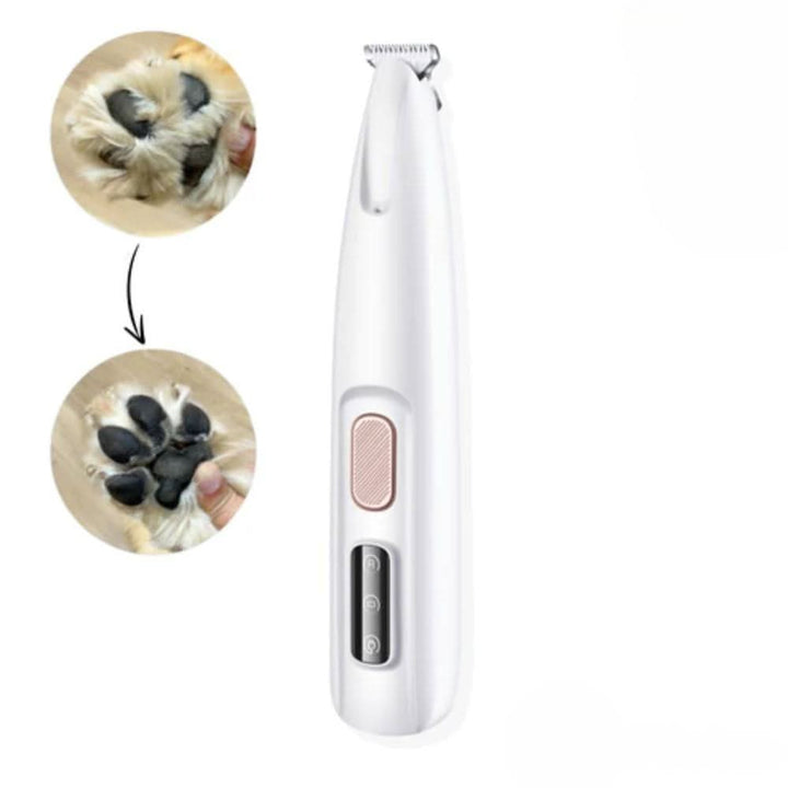 Quiet pet fur trimmer for gentle grooming of dogs & cats. Ideal for sensitive areas, paws & face.