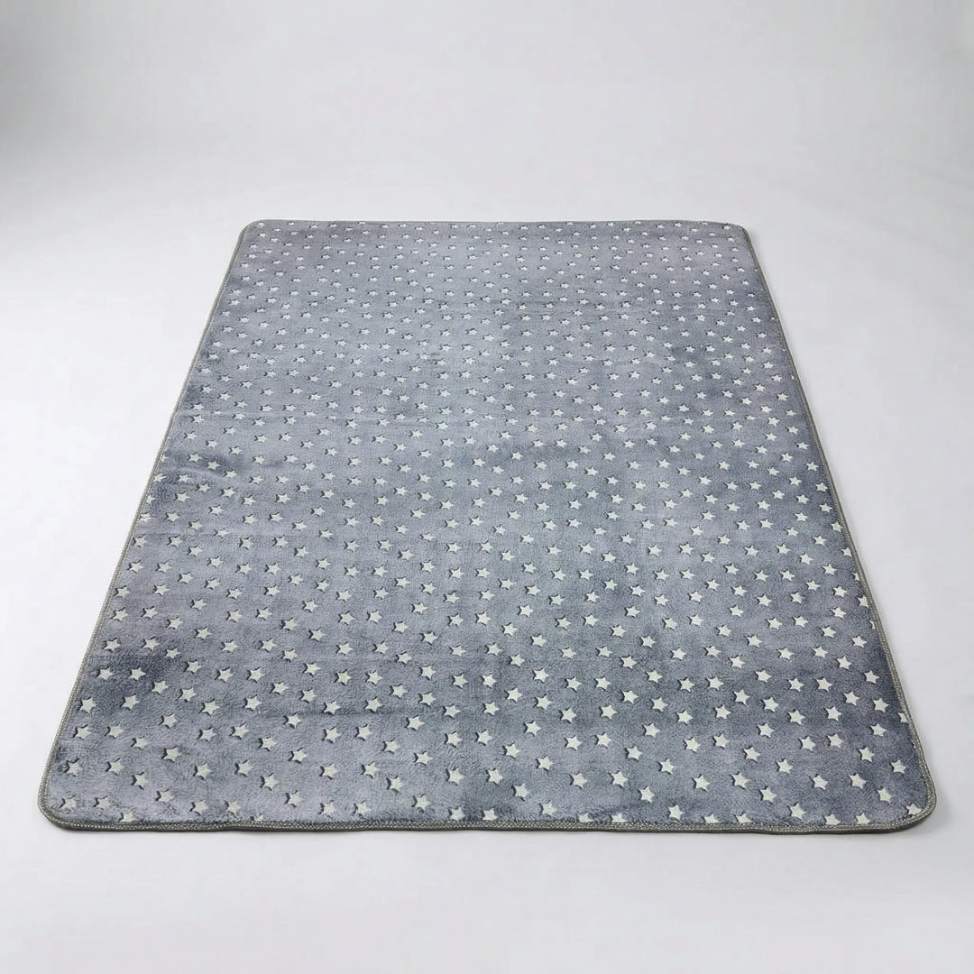 Flowique whimsical wave pattern area rug, a soft, easy care statement piece for modern home decor.
