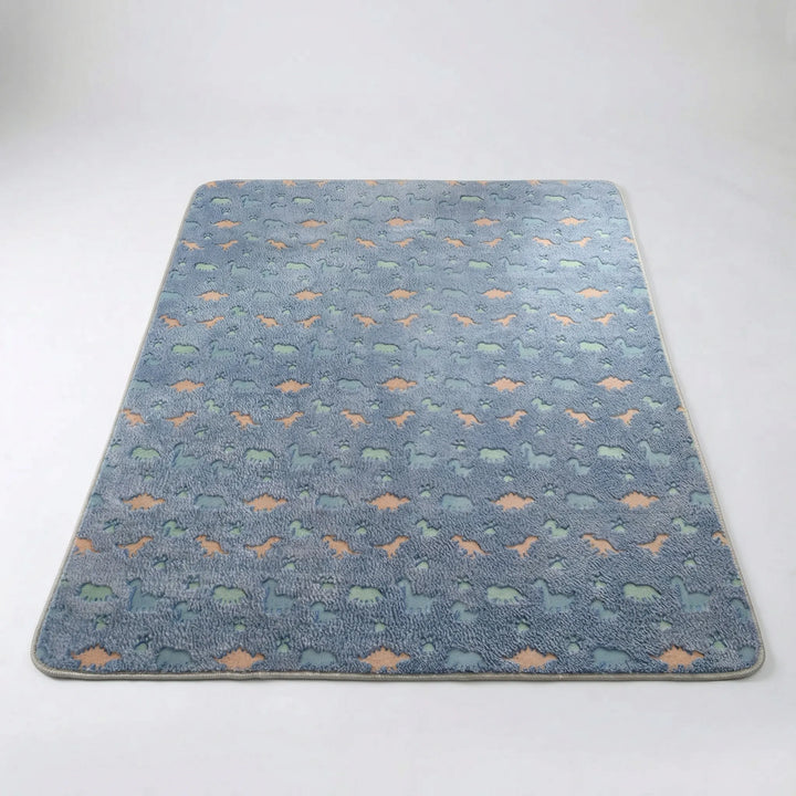 Statement Flowique wave pattern area rug for modern living room decor. Whimsical & soft.