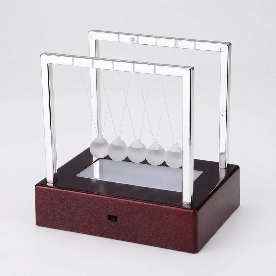 Modern motion ornament for desks, showcasing a vibrant color-changing LED display, an ideal unique gift.