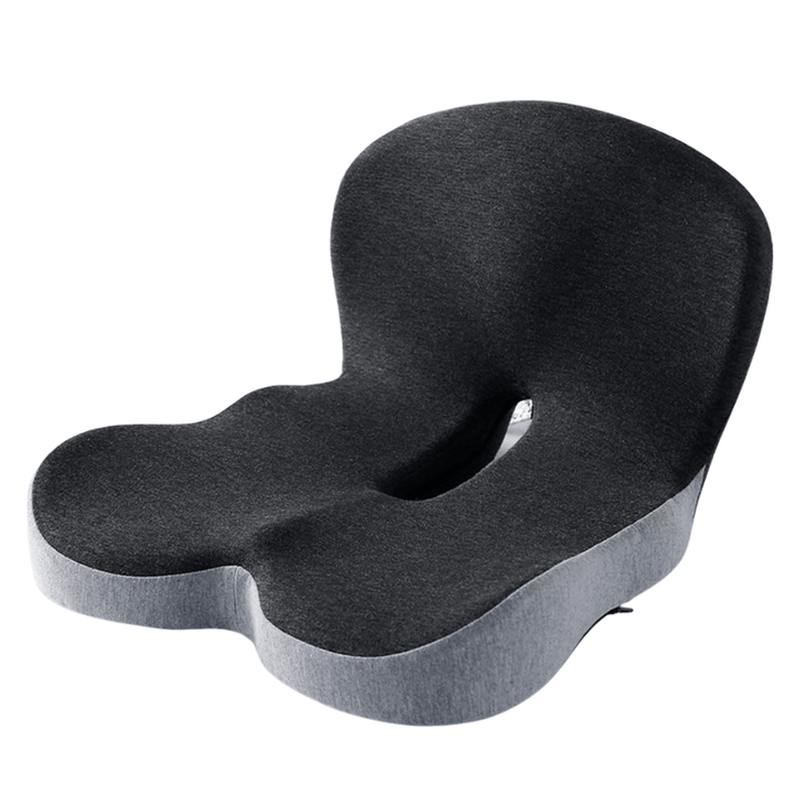 Unisex memory foam cushion provides ergonomic back support & comfort for long sitting hours.