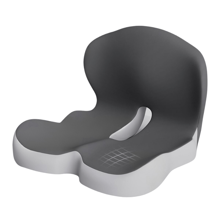 Comfort cushion for office chair, car, or home. Ergonomic memory foam design supports healthy posture.
