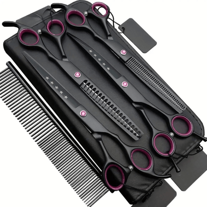 Comprehensive pet grooming kit for dogs & cats. Salon-quality professional tools for all your animal care needs.